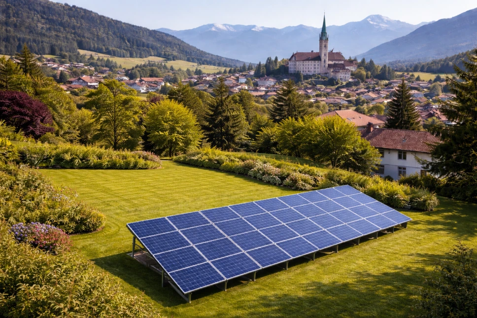 installation solaire à Chatel St Denis